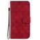 Case Cover For iPhone 11 Pro Max Double 8-shaped Embossed Leather Phone Case(Red)