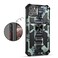 Case Cover For iPhone 11 Pro Max Camouflage Armor Shockproof TPU + PC Magnetic Protective Case with Holder (Mint Green)