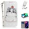 Case Cover For iPhone 11 Pro Max 3D Colored Drawing Horizontal Flip Leather Case, with Holder &amp; Card Slot &amp; Wallet (Cute Cat)