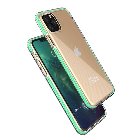 Case Cover For iPhone 11 Pro Max TPU Two-color Drop-proof Protective Case(White)