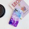 Case Cover For iPhone 11 Pro Max TPU Smooth Marbled IMD Mobile Phone Case(Purple Stone F28)