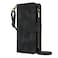 Case Cover For iPhone 11 Pro Max Dream 9-Card Zipper Wallet RFID Leather Phone Case with Lanyard(Black)