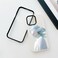 Case Cover For iPhone 11 Pro Max Blindfold Girl PC Hybrid TPU Phone Case(Sky Cyan)