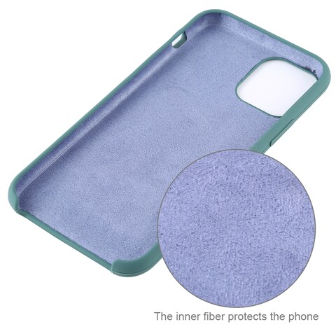 Case Cover For iPhone 11 Pro Max Solid Color Solid Silicone  Shockproof Case(Pebble)