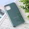 Case Cover For iPhone 11 Pro Max Solid Color Solid Silicone  Shockproof Case(Pebble)