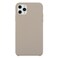 Case Cover For iPhone 11 Pro Max Solid Color Solid Silicone  Shockproof Case(Pebble)