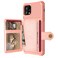 Case Cover For iPhone 11 Pro Max Magnetic Wallet Card Bag Leather Case (Rose Gold)
