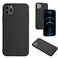 Case Cover For iPhone 11 Pro Max R20 Leather Pattern Phone Single Case(Black)