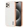 Case Cover For iPhone 11 Pro Max AZNS Electroplated Frame Crocodile Texture Full Coverage Phone Case(White)