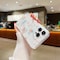 Case Cover For iPhone 11 Pro Max Fresh Small Floral Epoxy TPU Phone Case(D03 Floral Pink)