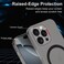 Case Cover For iPhone 11 Pro Max Dual Color Stitching MagSafe Magnetic PC Phone Case(Grey)