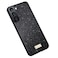 Case Cover For Samsung Galaxy S23 5G SULADA Glittery TPU Hybrid Handmade Leather Phone Case(Black)