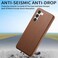 Case Cover For Samsung Galaxy S23 5G Litchi Oil Edge Leather Back Phone Case(Brown)