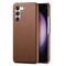 Case Cover For Samsung Galaxy S23 5G Litchi Oil Edge Leather Back Phone Case(Brown)