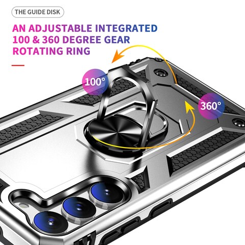 Case Cover For Samsung Galaxy S23 5G Shockproof TPU + PC Phone Case(Silver)