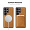 Case Cover For Samsung Galaxy S23 5G Pindun MagSafe Card Slot Leather Back Phone case(Blue)