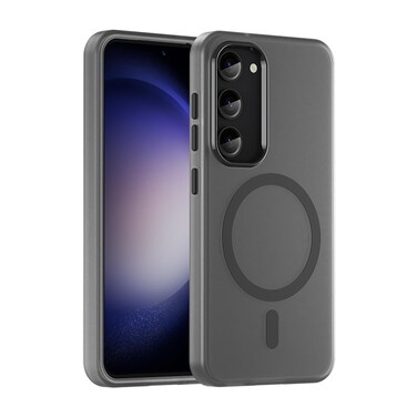 Case Cover For Samsung Galaxy S23 5G MagSafe Frosted Translucent TPU + PC Full Coverage Phone Case(Black)