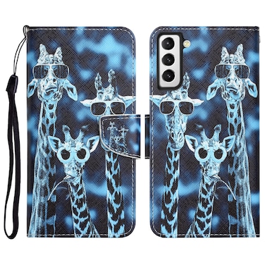 Case Cover For Samsung Galaxy S23 5G Colored Drawing Leather Phone Case(Giraffes)