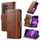 Case Cover For Samsung Galaxy S24 Ultra 5G CaseNeo Splicing Dual Magnetic Buckle Leather Phone Case(Brown)