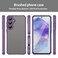 Case Cover For Samsung Galaxy S24+ 5G Fan Dun Series TPU Hybrid PC Frosted Phone Case(Purple)