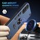 Case Cover For Samsung Galaxy S24 5G Shockproof Metal Ring Holder Phone Case(Blue)