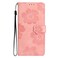 Case Cover For Samsung Galaxy S25 Edge 5G Flower Embossing Pattern Leather Phone Case(Pink)
