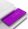 Case Cover For iPhone 11 Pro Plating Mirror Left and Right Flip Cover with Bracket Holster (Purple)