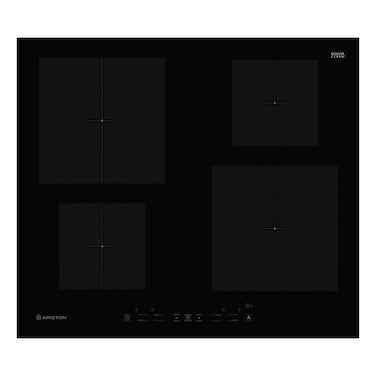 Ariston Built-In Hob NRB640L, 60 cm, Black, 4 Cooking Zones