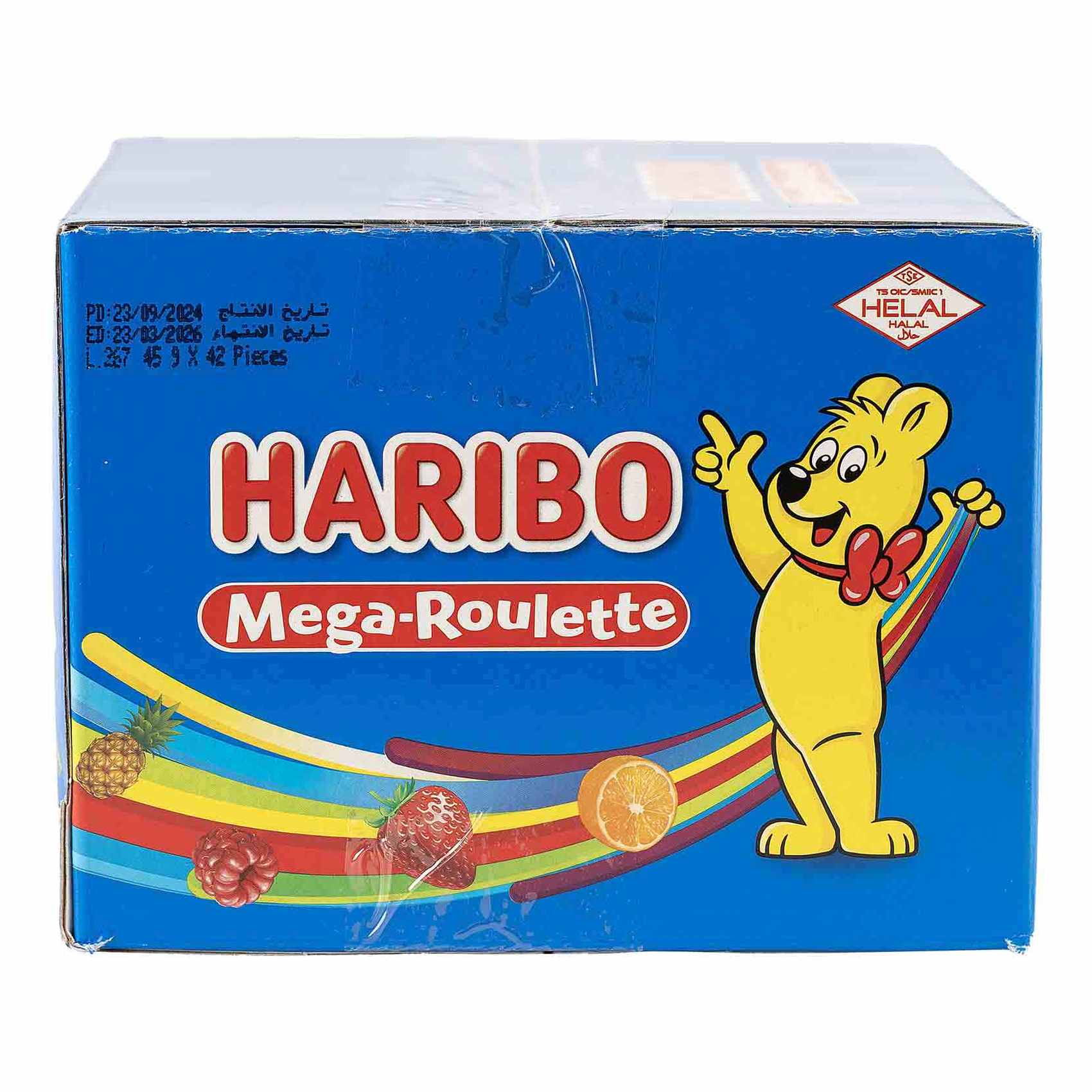 Buy Haribo Mega Roulette Candy, 45g Pack of 42 Online | Carrefour UAE