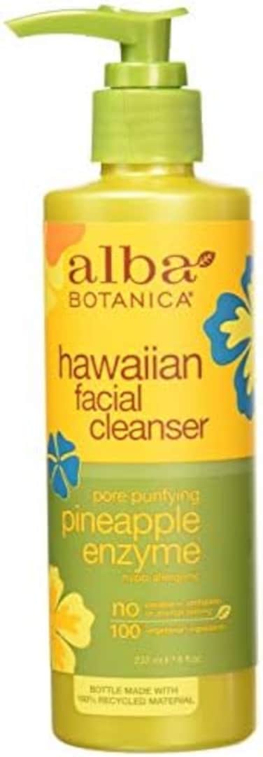Alba Botanical Facial Cleanser Pineapple Enzyme, 8 Ounce (Pack Of 6)