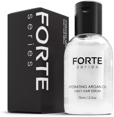Hydrating Argan Oil Daily Hair Serum By Forte Series Sulfate Free Argan Hair Oil For Men Hair Serum For Dry Damaged Hair, For Styling Hair (75ml / 2.5 Oz)