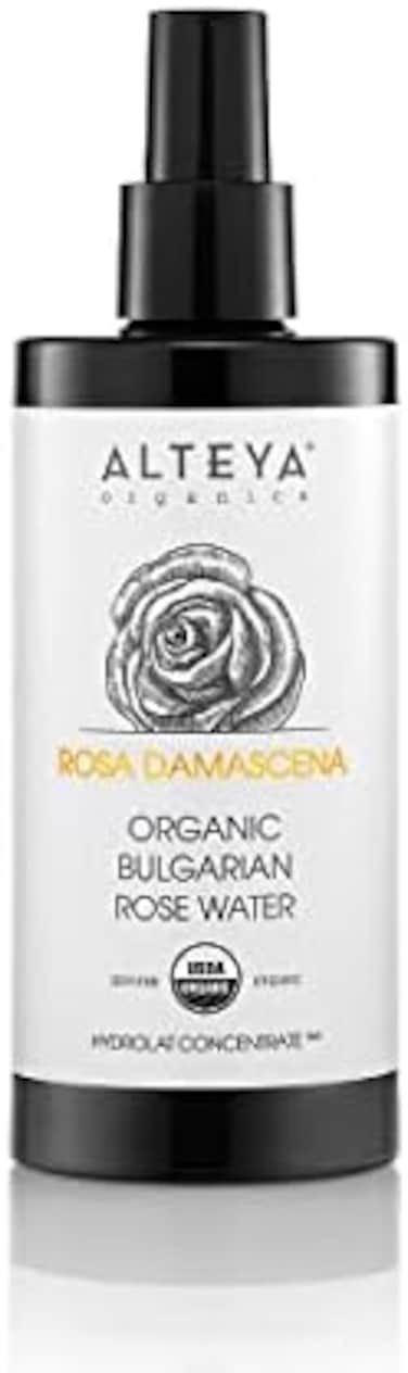 Alteya Organics Rose Water Bio Glass Bottle Spray 200ml - 100% Usda Certified Authentic Pure Natural Rosa Damascena Flower Water Steam-Distilled And Sold Directly By Rose Grower