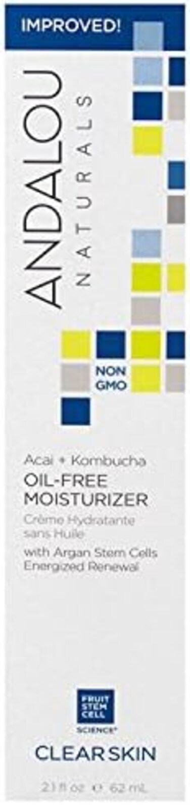 Andalou Naturals Acai And Kombucha Oil-Free Moisturizer, 2.1 Ounce
