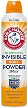 Arm &amp; Hammer Invisible Body Powder Spray, Clear Talc-Free Body Odor &amp; Sweat Control For Men &amp; Women, Spray Body Powder For Women And Men, Arm And Hammer Body Spray Powder, 7 Oz (1 Pack)
