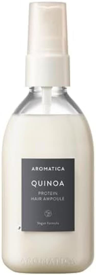 أمبولة شعر بروتين الكينوا من أروماتيكا 3.38 أونصة سائلة. أوز - مصل شعر بروتين نباتي للشعر الحريري، مغذي للشعر الجاف والتالف، خالي من السيليكون