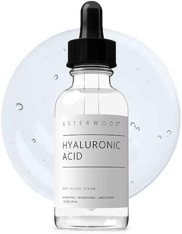 مصل حمض الهيالورونيك العضوي النقي 20% 1 أونصة - مضاد للشيخوخة ومضاد للتجاعيد - مرطب الوجه الأصلي للبشرة الجافة والخطوط الدقيقة - يترك البشرة ممتلئة وممتلئة - مواد طبيعية - زجاجة قطارة سعة 1 أونصة