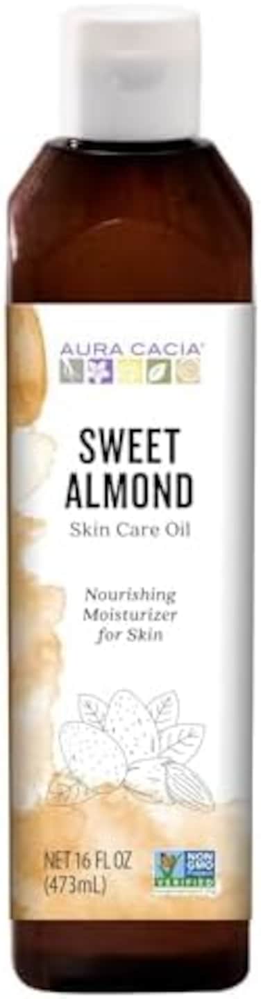 Aura Cacia Natural Skin Care Oil Sweet Almond - 16 Oz, 2 Pack