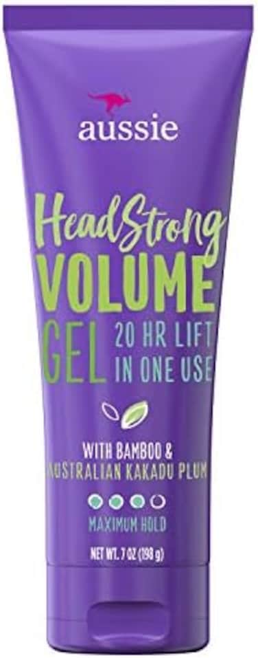 Aussie Volumizing Hair Gel - Headstrong Volume Gel With Bamboo &amp; Kakadu Plum, 7.0 Oz