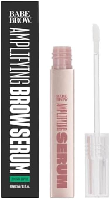 Babe Original Lash Brow Serum - Fuller &amp; Thicker Looking Eyebrows, Brow Enhancing Serum, Castor Oil, Biotin, Repairing Amino Acids, 3ml, 4-Month Supply