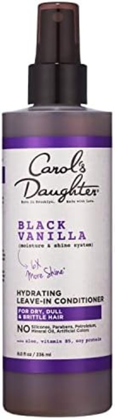 بخاخ بلسم مرطب بالفانيليا السوداء من كارول ابنة - مصنوع من زيت الخروع وإكليل الجبل، 8 أونصة سائلة