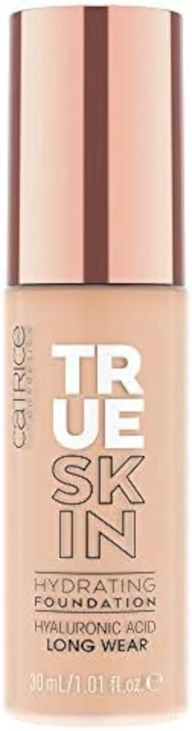 كريم أساس مرطب للبشرة من كاتريس، مكياج، مع حمض الهيالورونيك، يدوم طويلاً، رقم 004 بورسلين محايد، نيود، مغذي، غير لامع، طبيعي، غير لامع، نباتي، خالي من البارابين، 30 مل