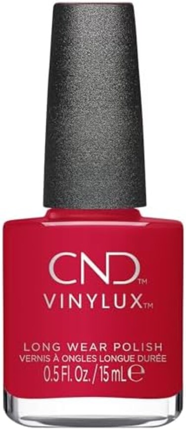 طلاء أظافر فينيلوكس طويل الأمد من سي إن دي (لا يتطلب مصباح)، 15 مل، أحمر، لفة جراد البحر