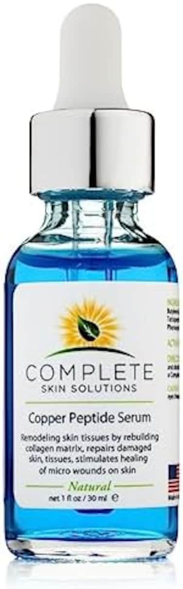 Copper Peptide Face Serum With Anti-Ageing Properties:1Oz/30ml Anti-Wrinkle Formula For Youthful Skin-Promotes Collagen Production And Cell Rejuvenation-Heals Micro Wounds