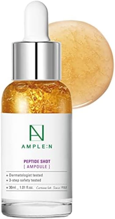 كوريانا أمبل: إن ببتيد شوت أمبولة 1.01 أونصة سائلة. أوز. (30 مل) - عناية مرئية بالمرونة مع خيط الببتيد عالي التركيز ومضاد للتجاعيد ودوران قوي للرطوبة (أمبولة الببتيد 30 مل)