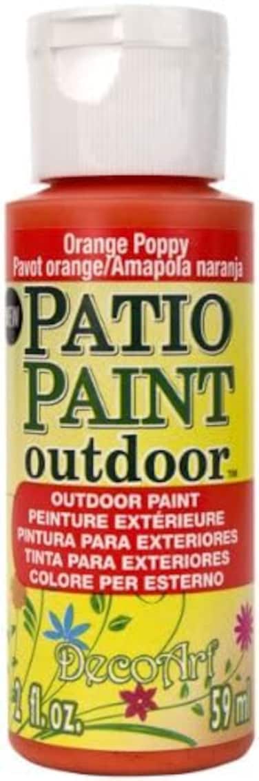 Decoart Outdoor Acylic Paint, Acrylic, Orange Poppy, 59ml