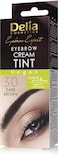 Delia Cosmetics - Dark Brown - Creamy Eyebrow Tint - Professional Coloring - Easy Application - 15ml Cream Black