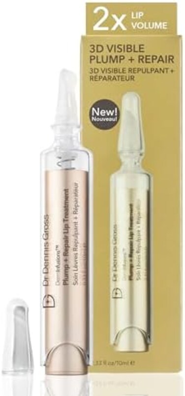 Dr Dennis Gross Derminfusions Plump + Repair Lip Treatment, Visibly Plumps &amp; Defines Lips While Repairing The Moisture Barrier, 10ml