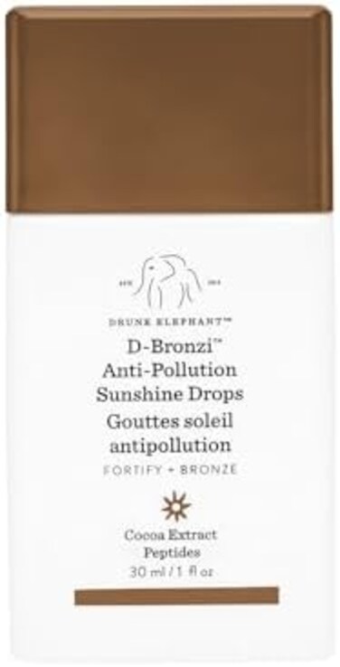 Drunk Elephant D-Bronzi Antipollution Sunshine Serum. Replenishing Face And Body Bronzing Serum For Fine Lines And Wrinkles (1 Fl Oz / 30ml (Pack Of 1)