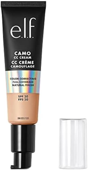 E.L.F. Camo Cc Cream Color Correcting Full Coverage Foundation With Spf 30 Light 210 N 1.05 Oz, 1.05 Ounce (Pack Of 1)