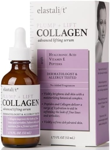Elastalift Collagen Lifting Plumping Firming Serum Anti Aging Collagen Serum For Face Improves Elasticity Evens Skin Tone Plumps Lifts Sagging Skin Non Greasy Wrinkle Serum Made In Usa By